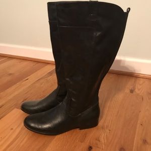 Wide calf Black Boots